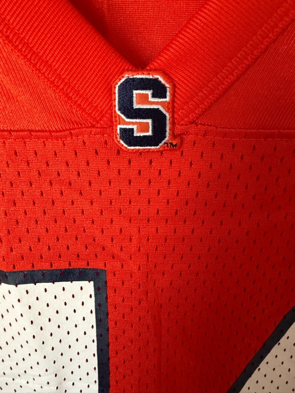 Nike Men’s Orange Football Jersey #44 with Navy & White Accents - Picture 3 of 11
